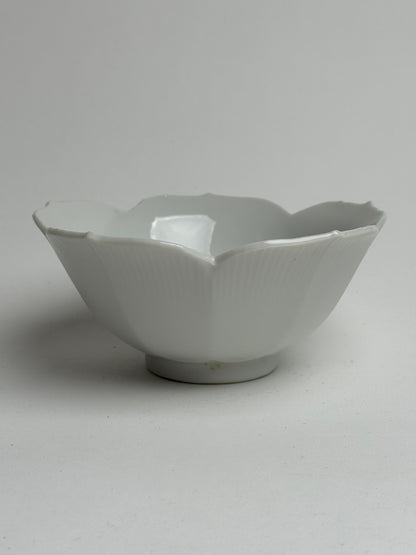 Vintage White Flower Bowl