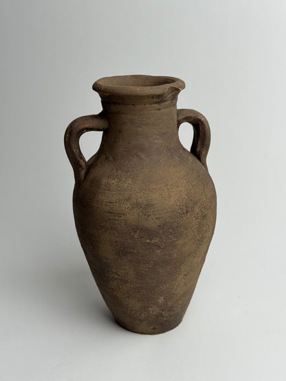 Up-cycled  |  Earthy brown twin handled vessel