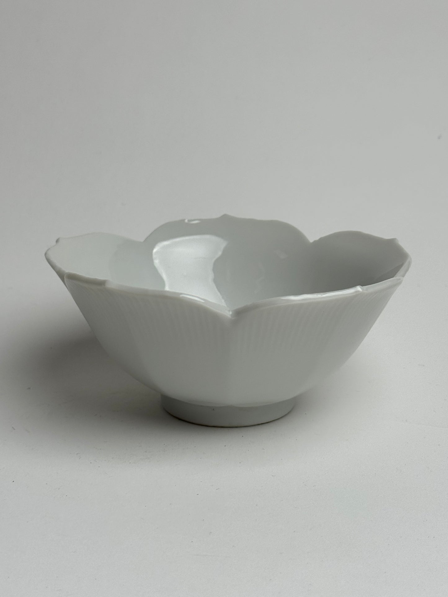 Vintage White Flower Bowl
