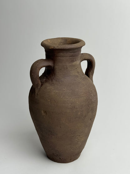 Up-cycled  |  Earthy brown twin handled vessel