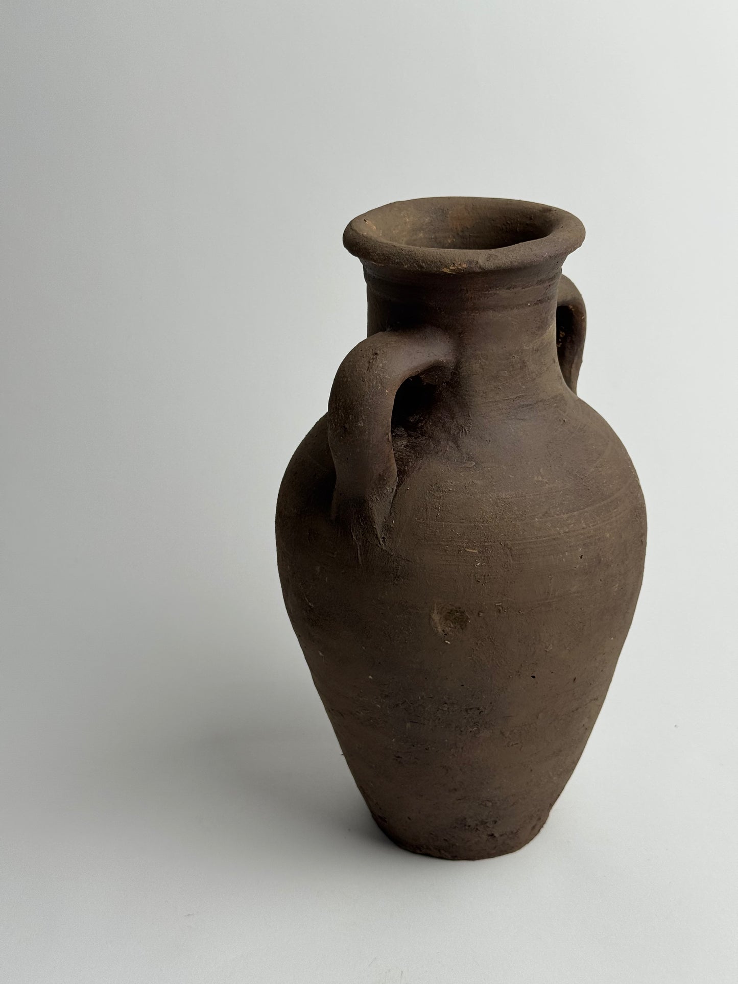 Up-cycled  |  Earthy brown twin handled vessel