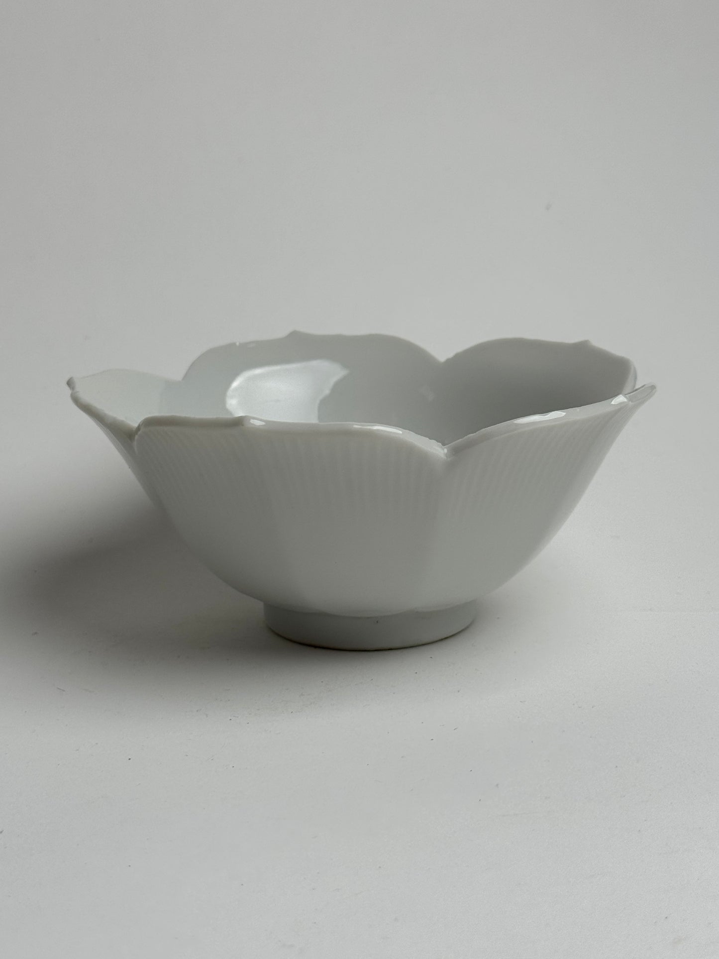 Vintage White Flower Bowl