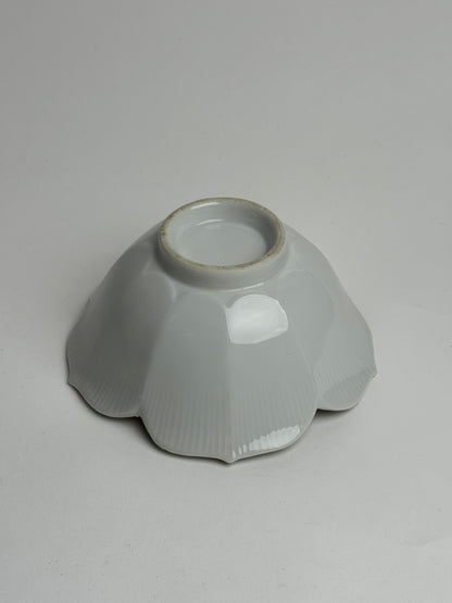 Vintage White Flower Bowl