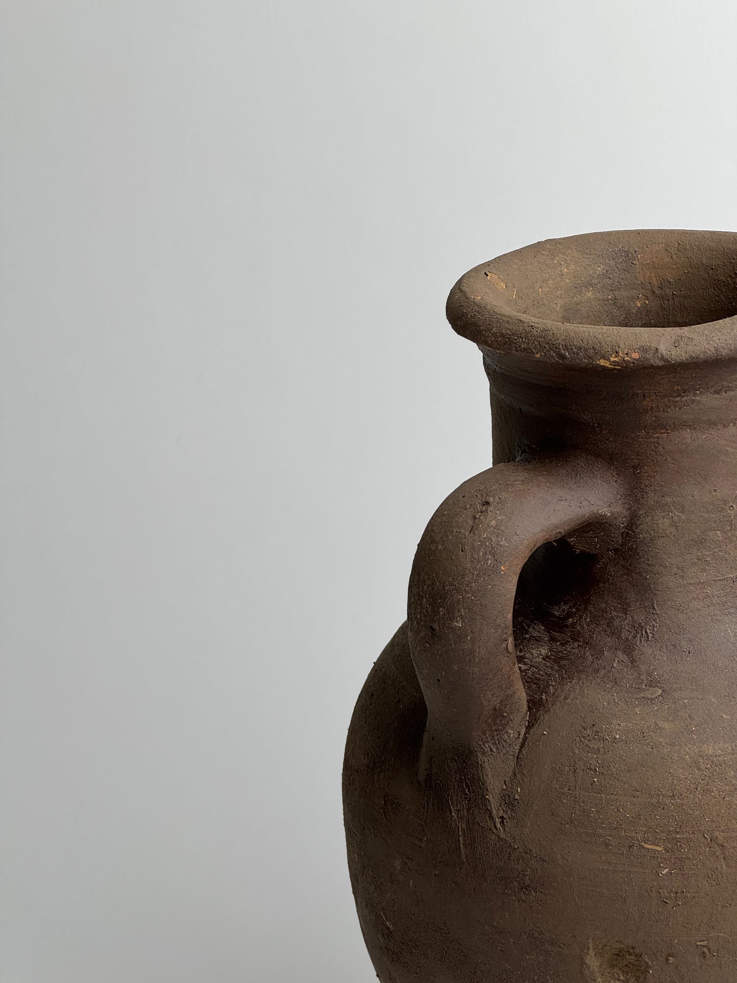 Up-cycled  |  Earthy brown twin handled vessel