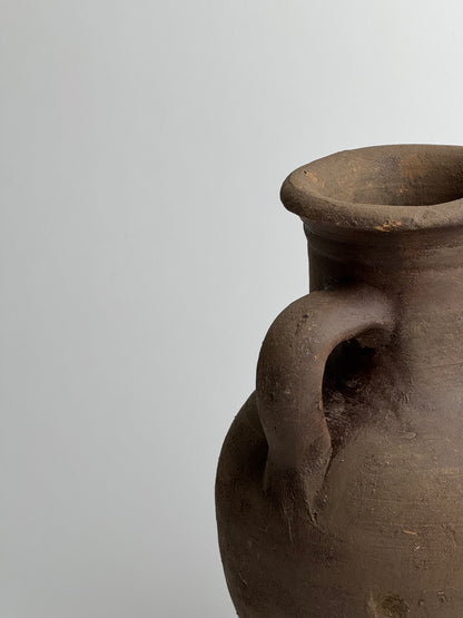 Up-cycled  |  Earthy brown twin handled vessel