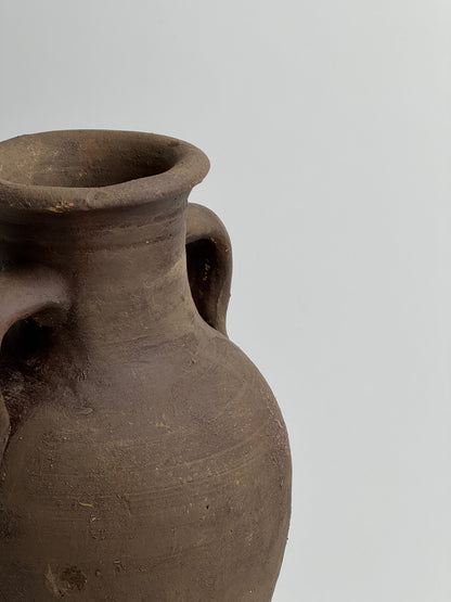 Up-cycled  |  Earthy brown twin handled vessel