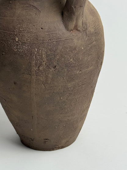 Up-cycled  |  Earthy brown twin handled vessel