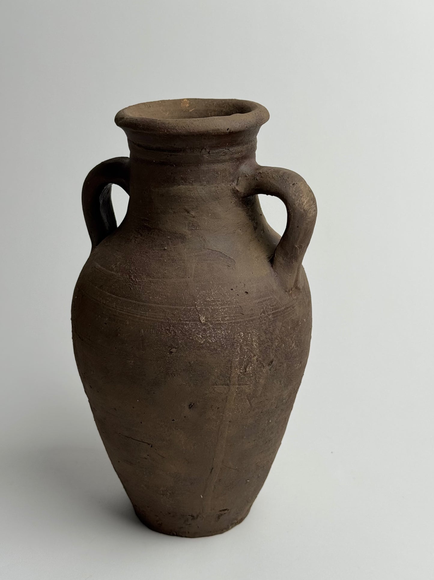 Up-cycled  |  Earthy brown twin handled vessel