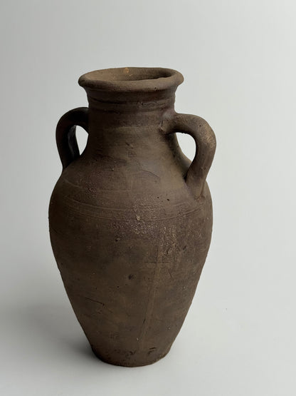 Up-cycled  |  Earthy brown twin handled vessel