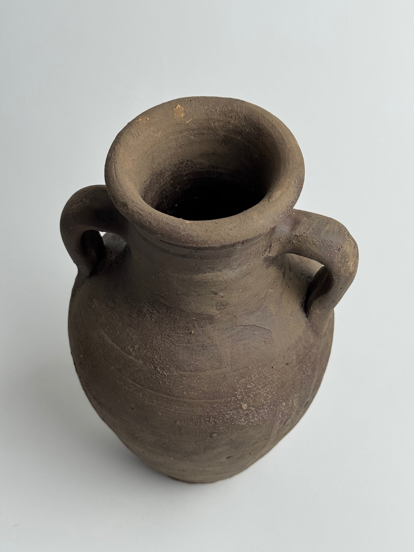 Up-cycled  |  Earthy brown twin handled vessel