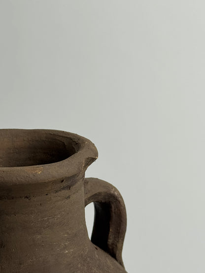 Up-cycled  |  Earthy brown twin handled vessel