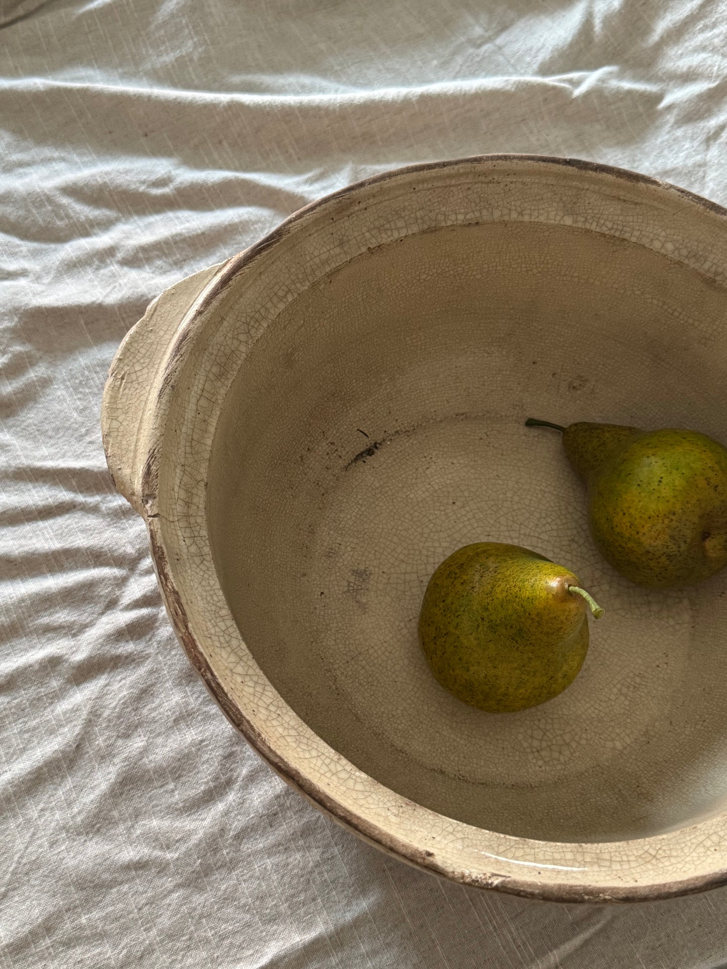 Large Vintage French Country Mixing Bowl