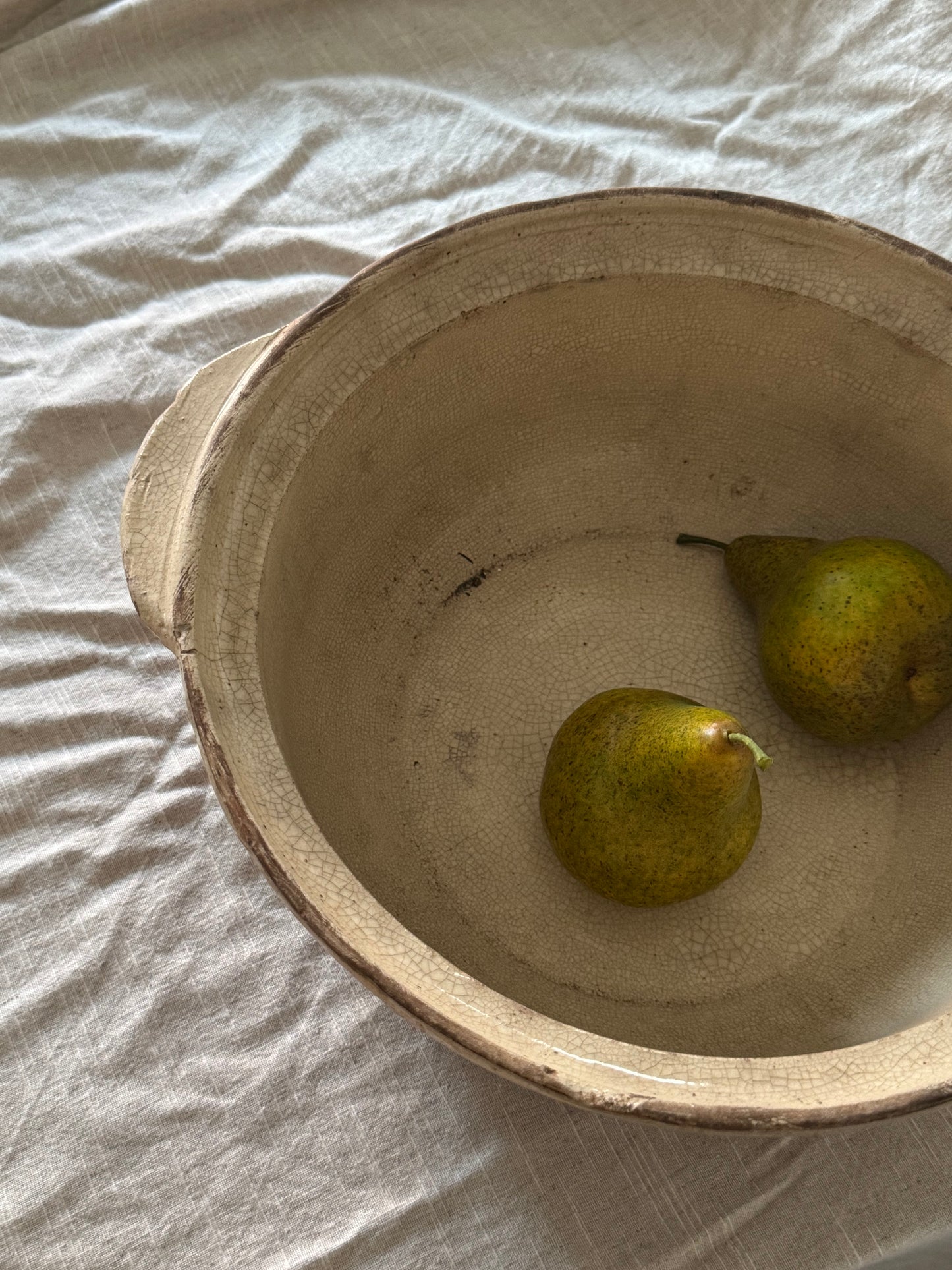 Large Vintage French Country Mixing Bowl