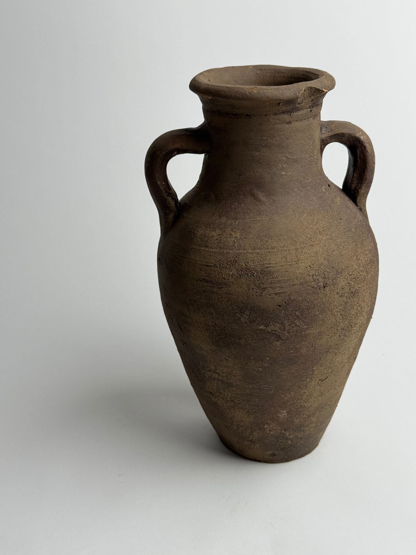 Up-cycled  |  Earthy brown twin handled vessel