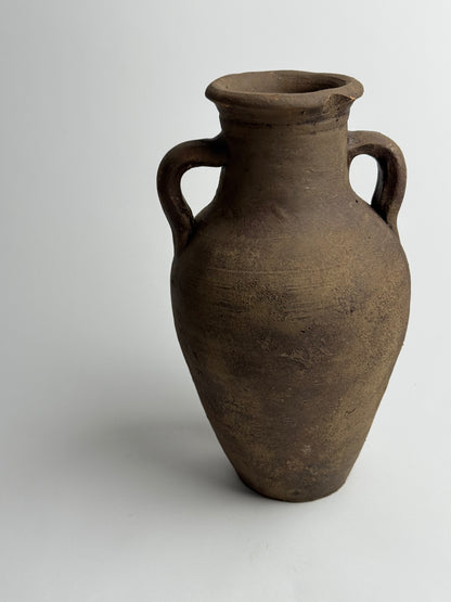 Up-cycled  |  Earthy brown twin handled vessel