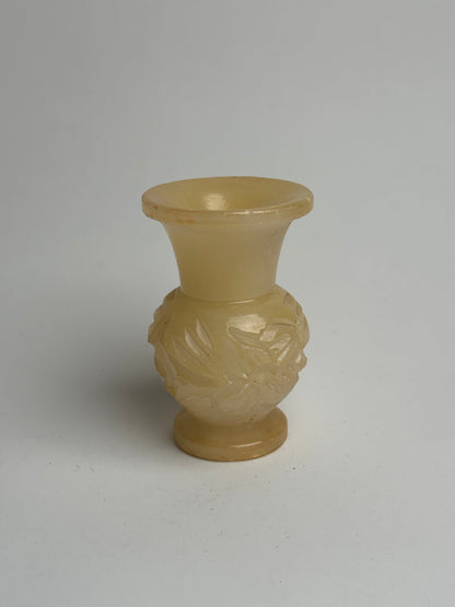 Butter Yellow Marble Candle Holders