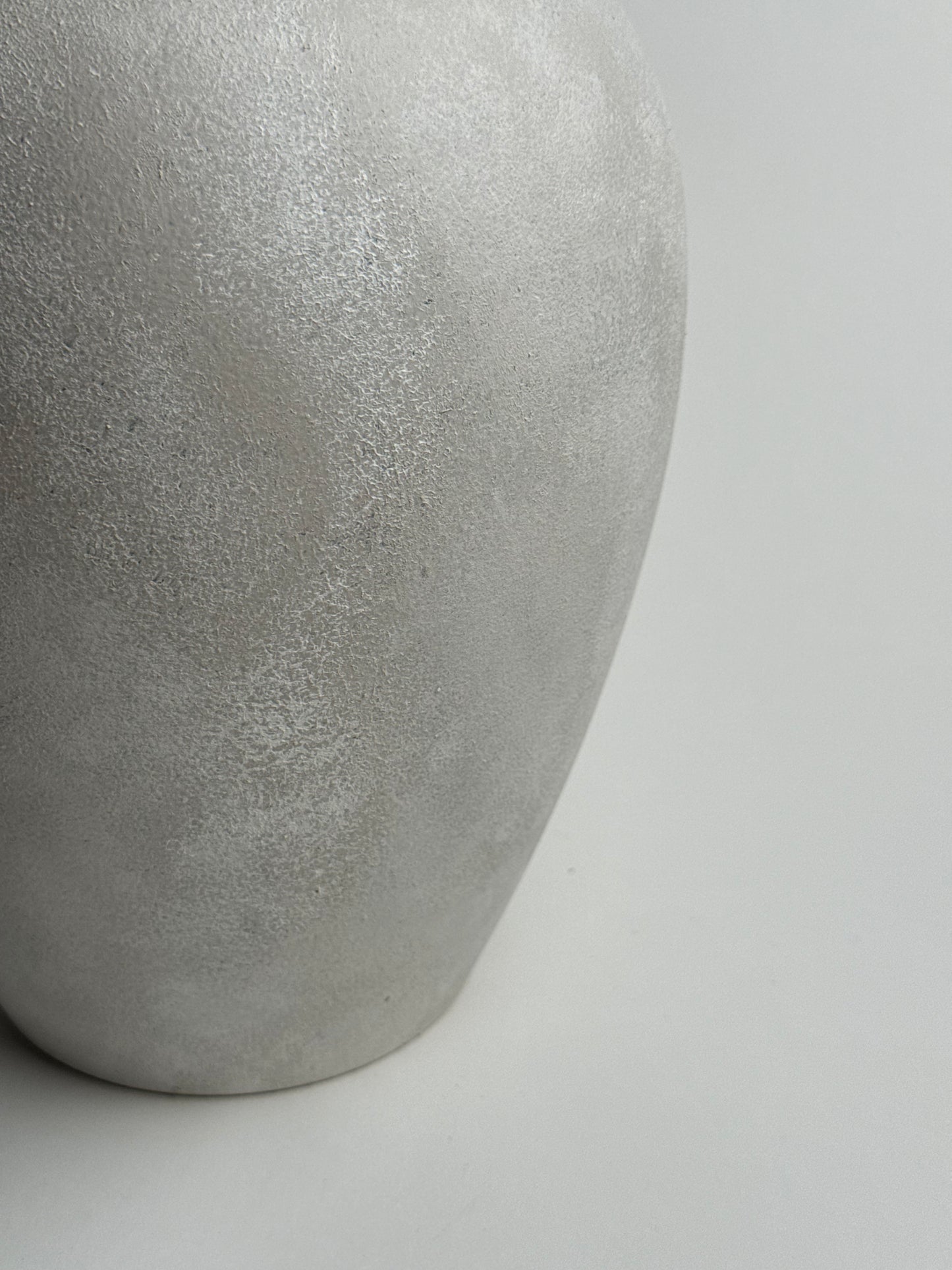 Up-cycled  |  WATERTIGHT large ivory white stone effect vase