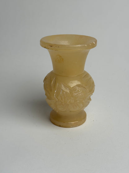 Butter Yellow Marble Candle Holders