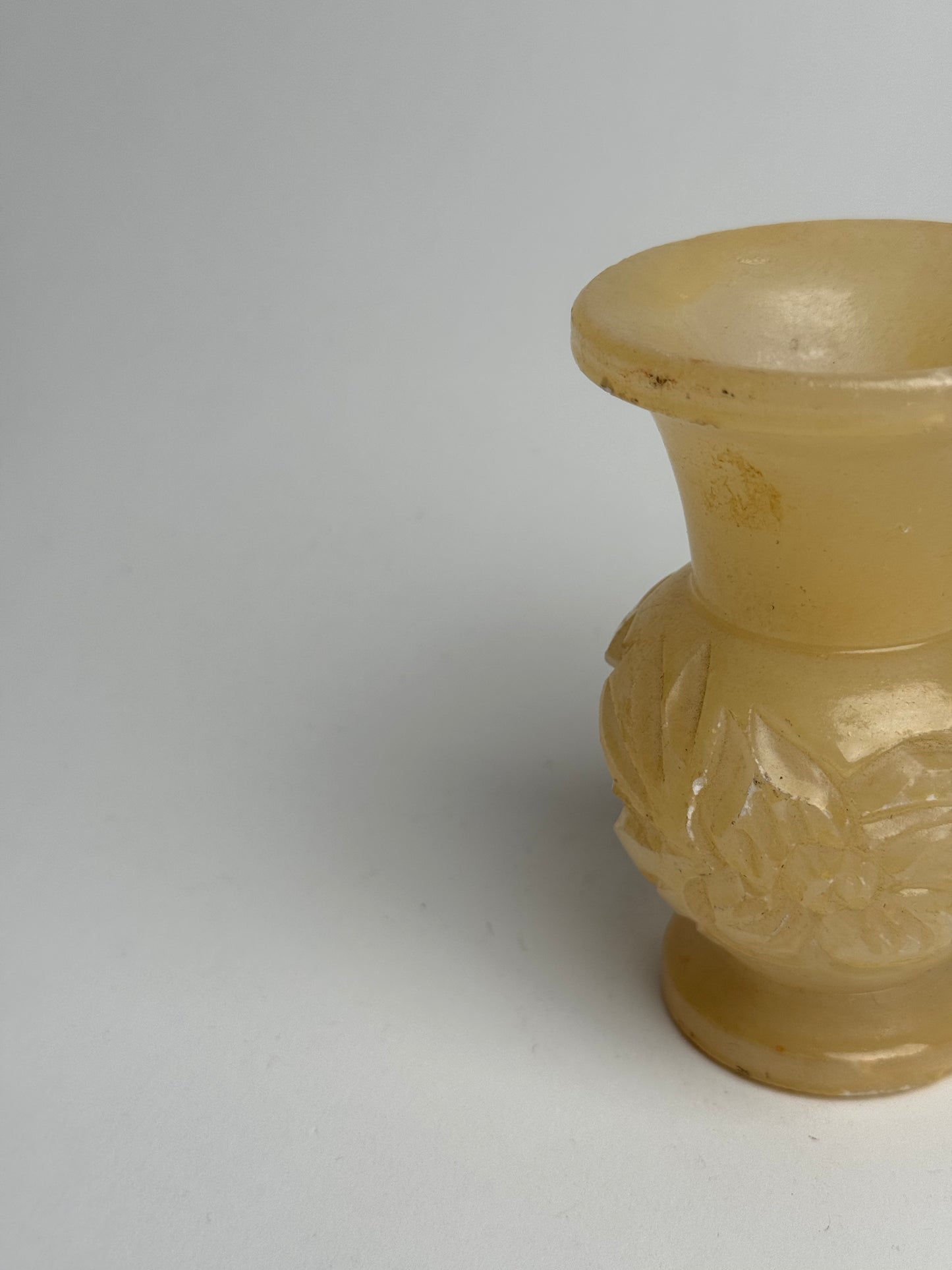 Butter Yellow Marble Candle Holders