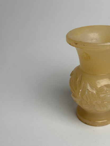 Butter Yellow Marble Candle Holders
