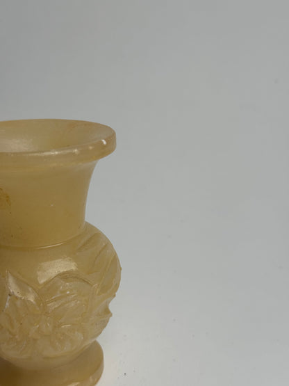 Butter Yellow Marble Candle Holders