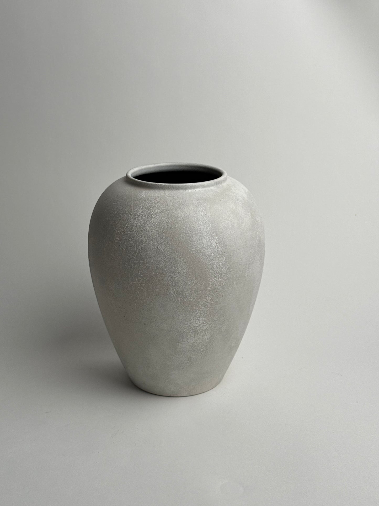 Up-cycled  |  WATERTIGHT large ivory white stone effect vase