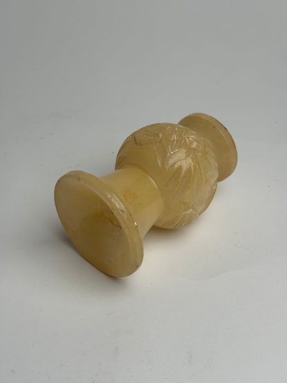 Butter Yellow Marble Candle Holders