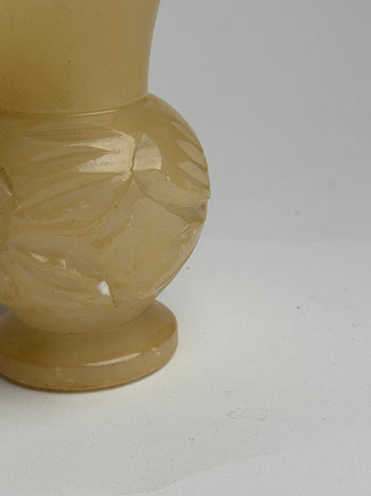 Butter Yellow Marble Candle Holders