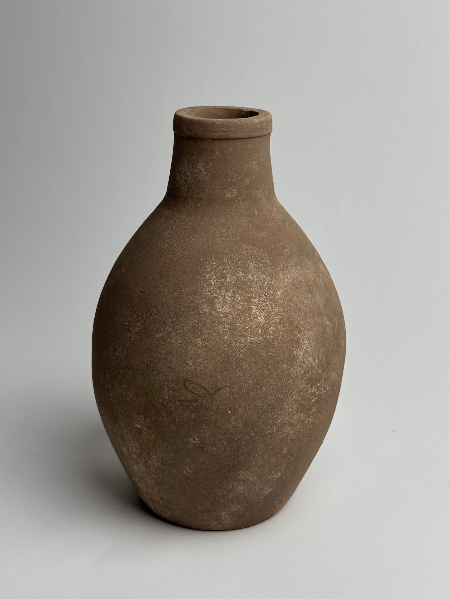 Up-cycled  |  Warm brown rounded tapered vase