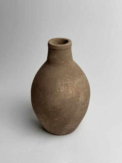 Up-cycled  |  Warm brown rounded tapered vase