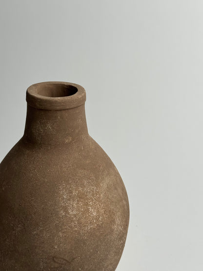 Up-cycled  |  Warm brown rounded tapered vase