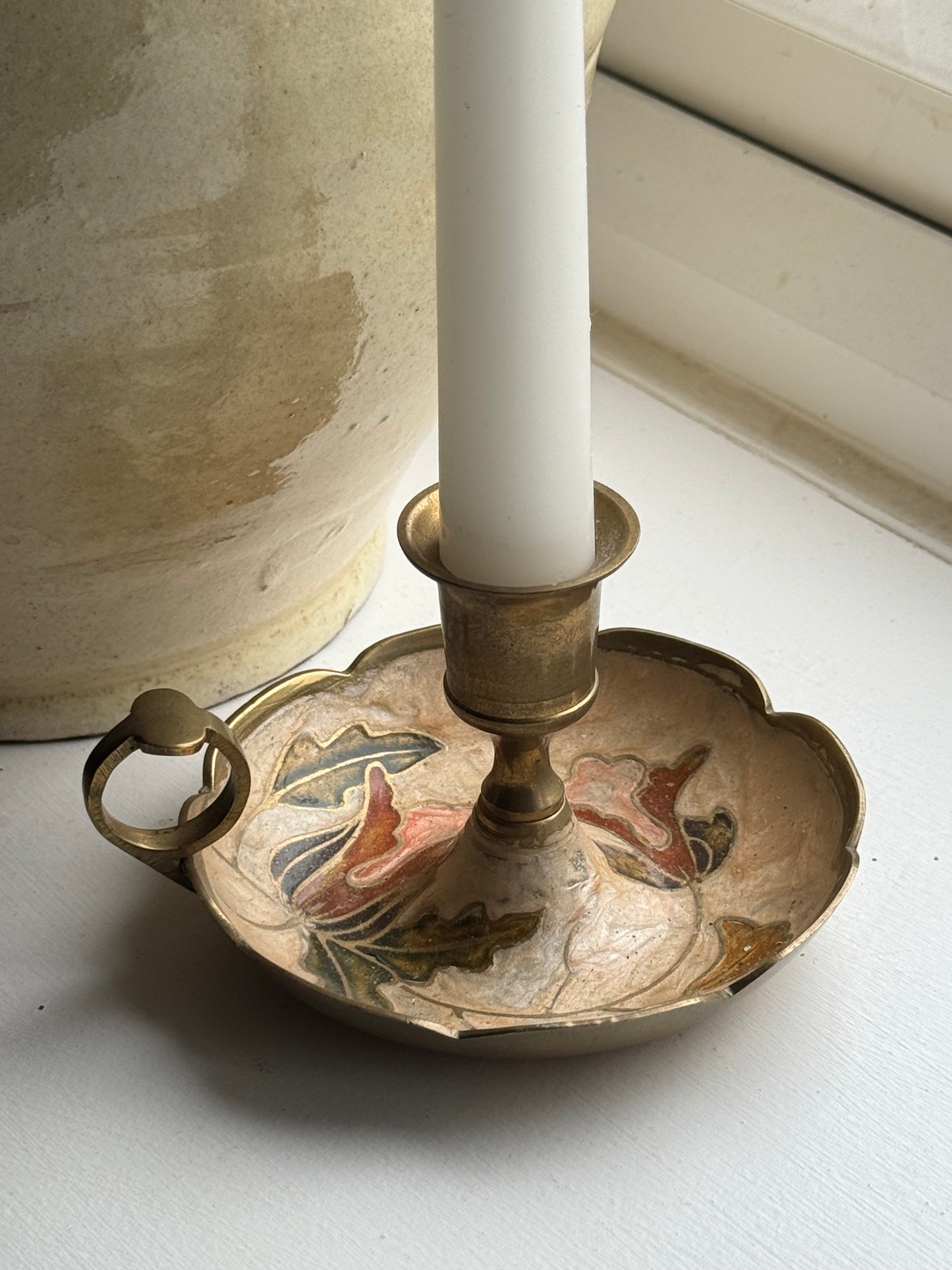 Vintage Floral Candle Holder