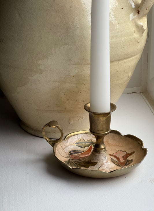 Vintage Floral Candle Holder