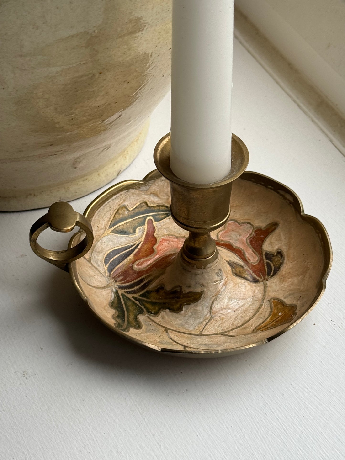 Vintage Floral Candle Holder