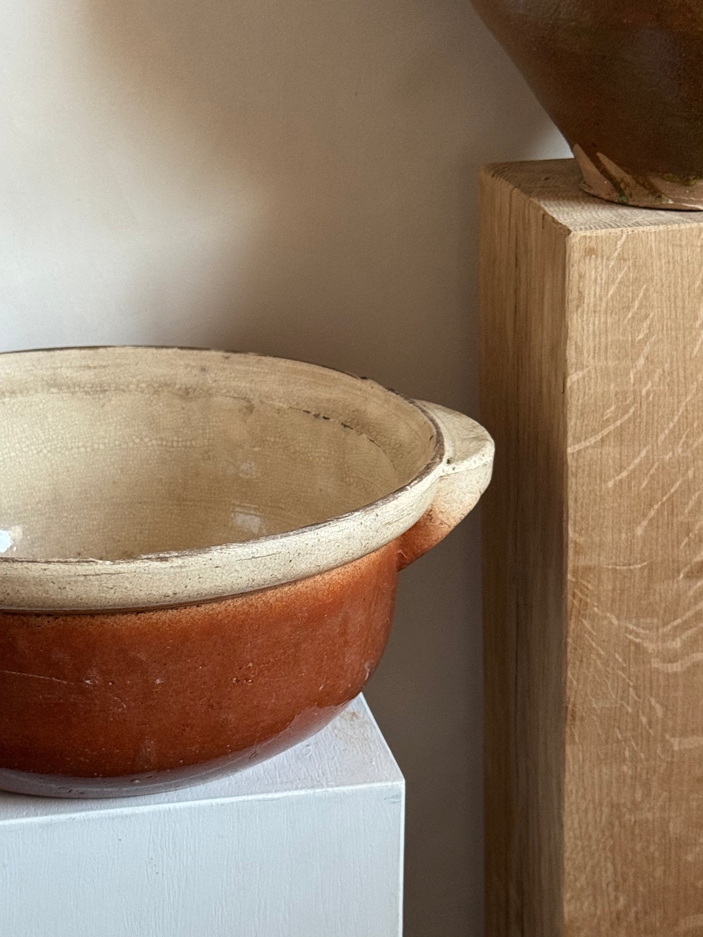 Large Vintage French Country Mixing Bowl
