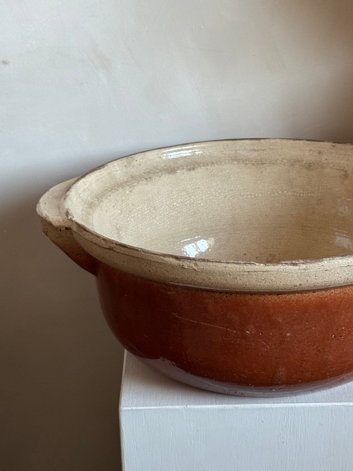 Large Vintage French Country Mixing Bowl