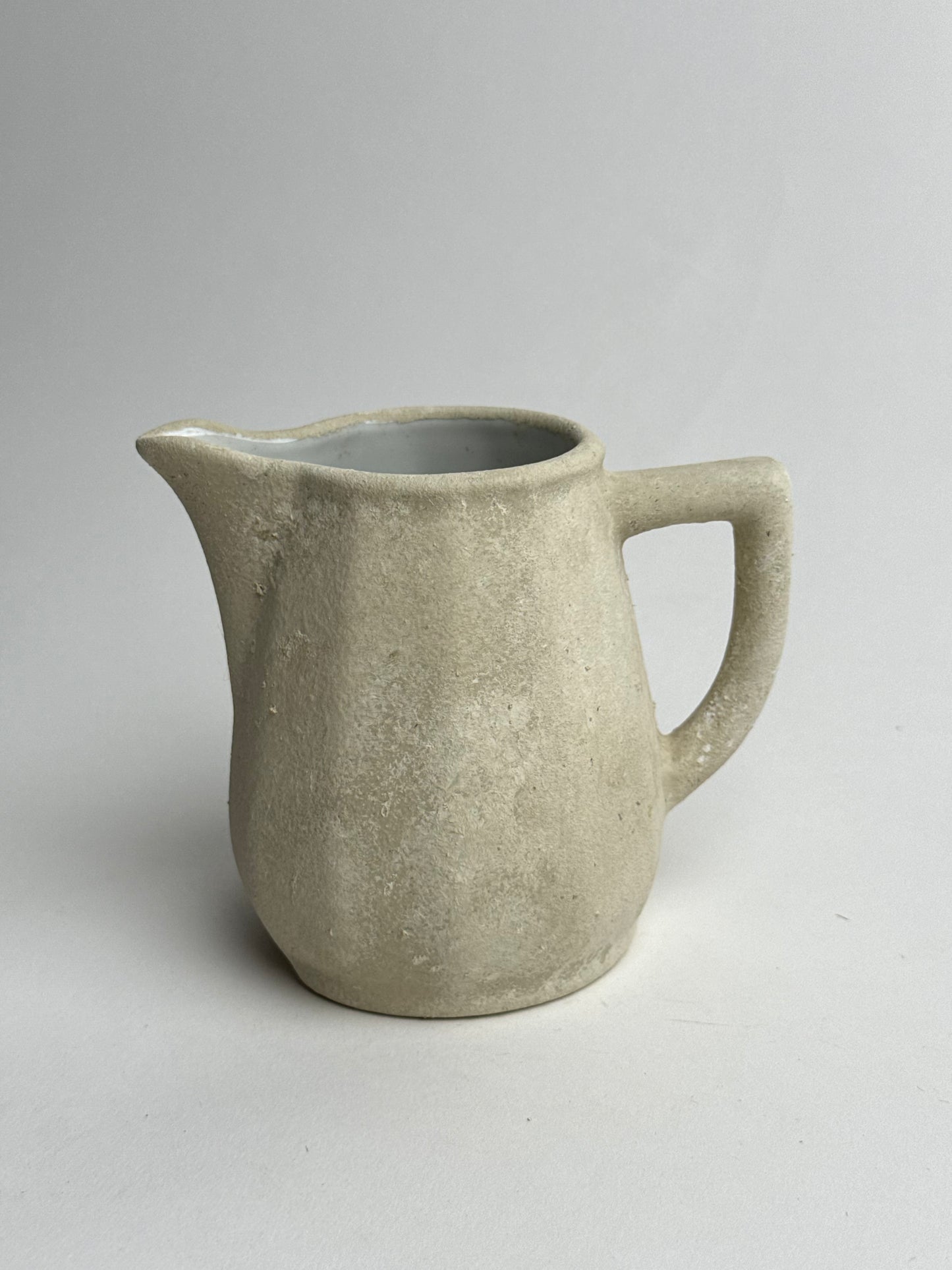 Up-cycled  |  Beige stone effect small angled decorative jug