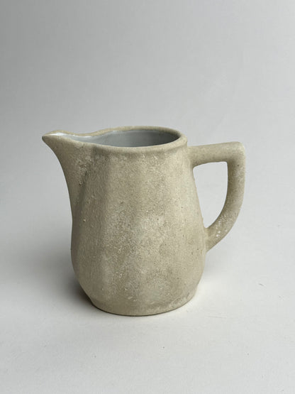 Up-cycled  |  Beige stone effect small angled decorative jug
