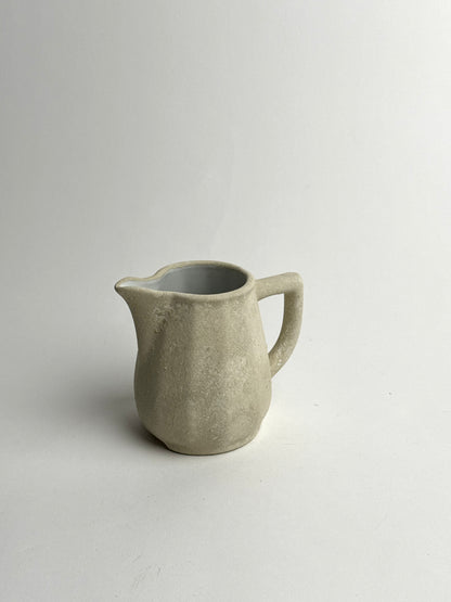 Up-cycled  |  Beige stone effect small angled decorative jug