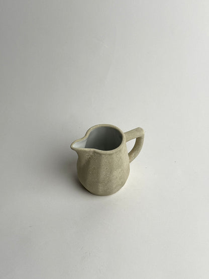 Up-cycled  |  Beige stone effect small angled decorative jug