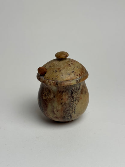 Natural Stone Mustard Pot