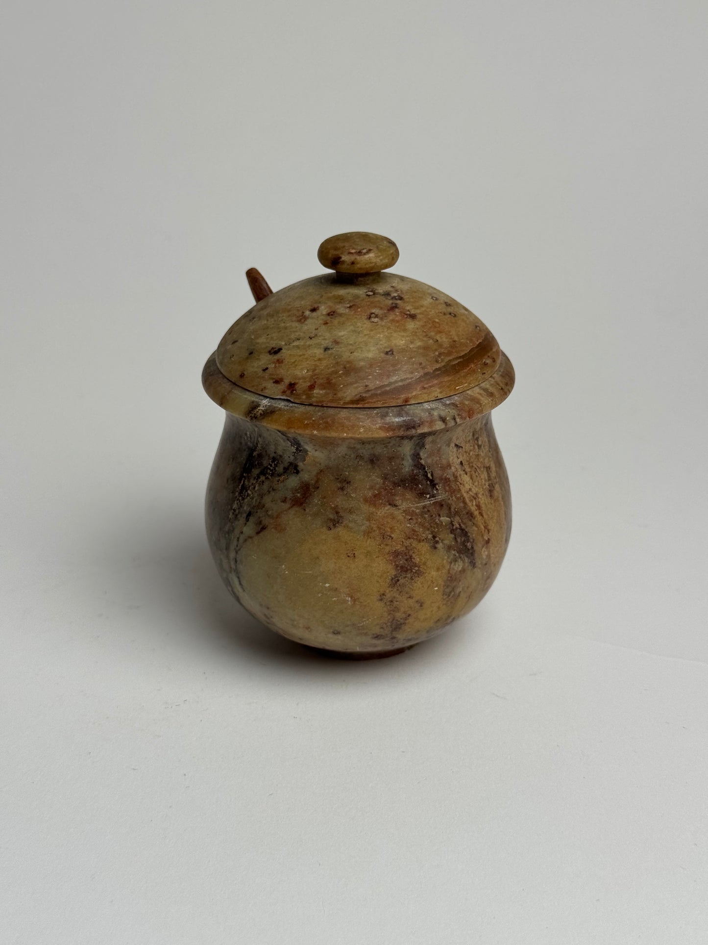 Natural Stone Mustard Pot