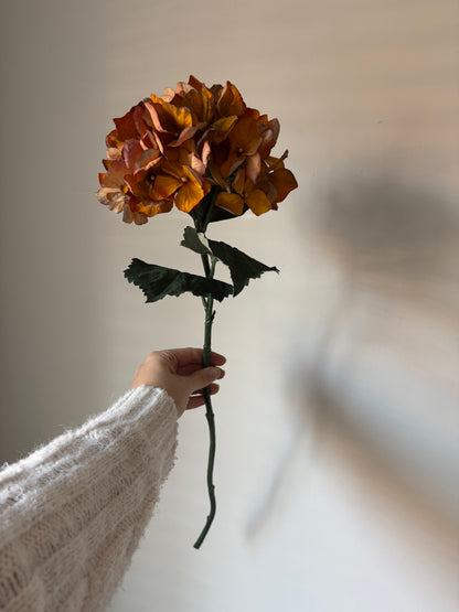Faux Dried Hydrangea Stem