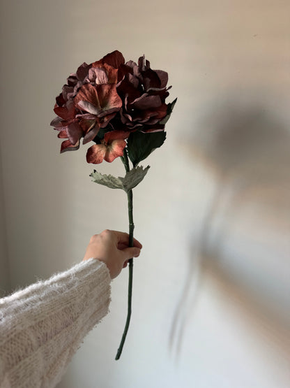 Faux Dried Hydrangea Stem