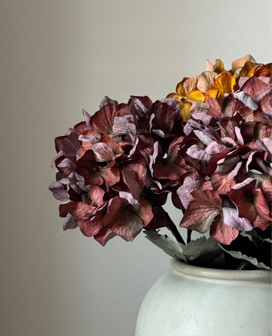 Faux Dried Hydrangea Stem