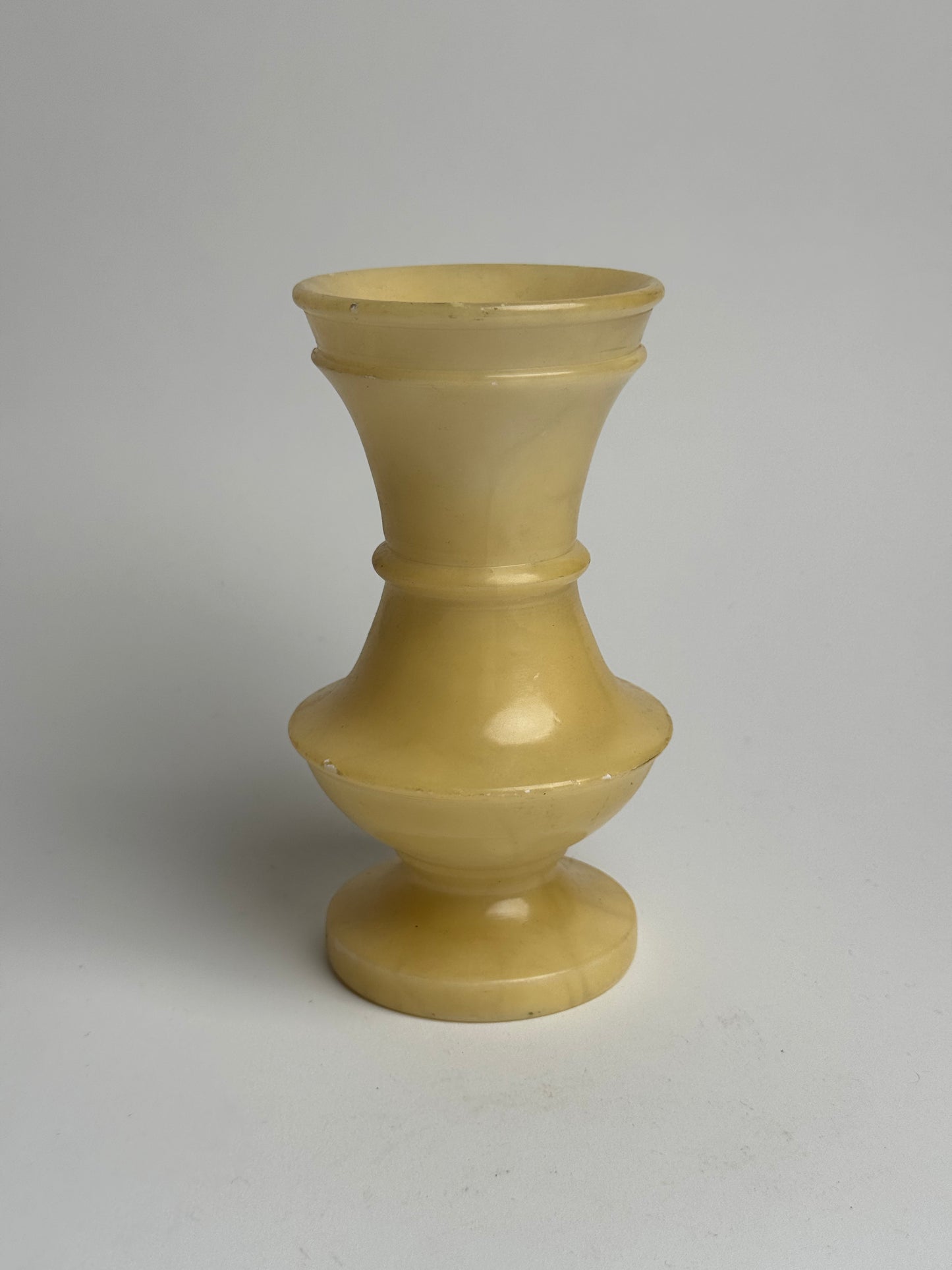 Butter Yellow Marble Candle Holders