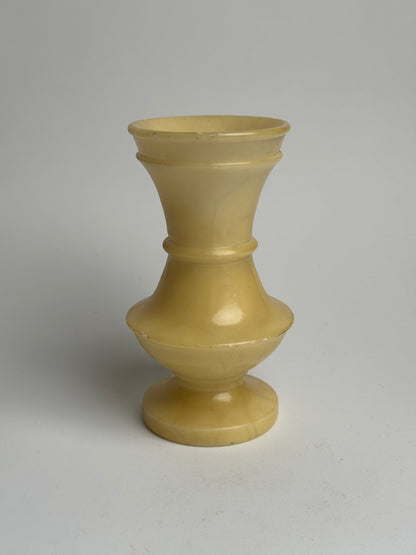 Butter Yellow Marble Candle Holders