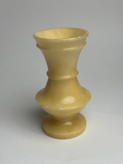 Butter Yellow Marble Candle Holders