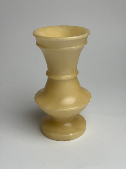 Butter Yellow Marble Candle Holders