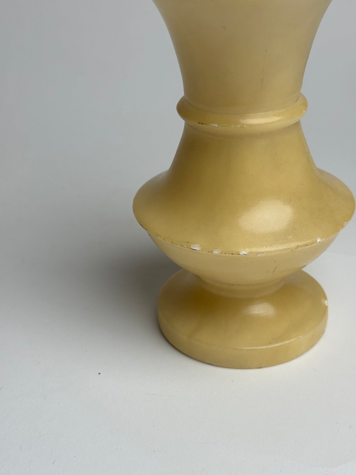 Butter Yellow Marble Candle Holders